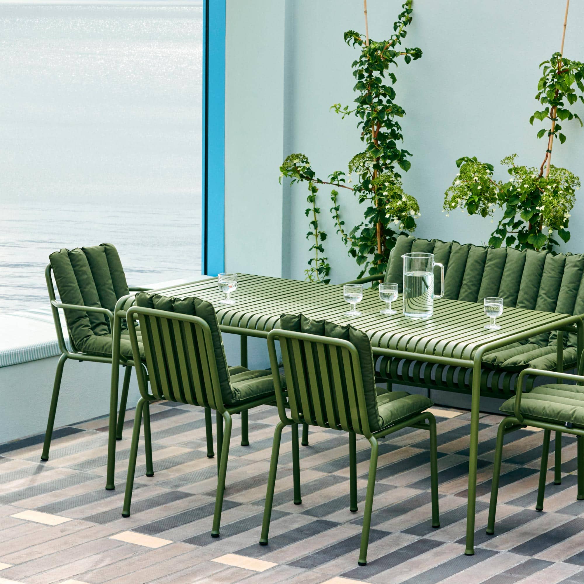 Palissade Dining Bench Soft Quilted Auflage