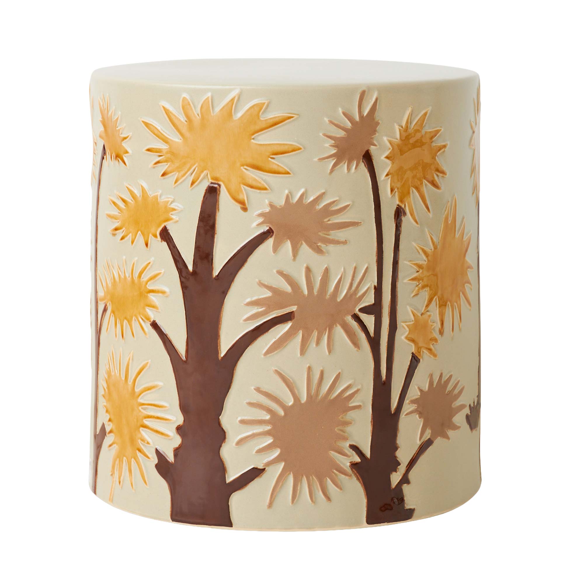 Earthenware Side Table Coastal Beistelltisch