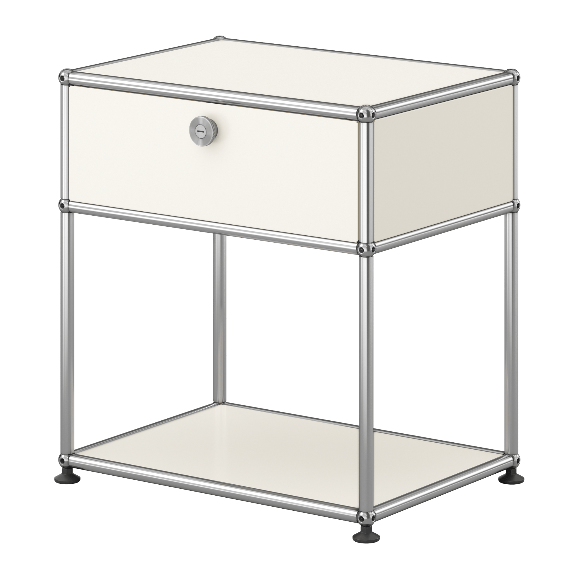 Haller Nachttisch mit Klapptür