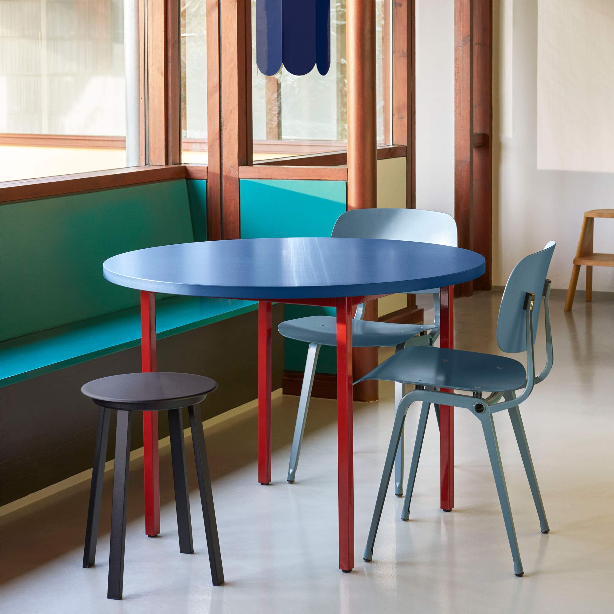 Two-Color Tisch rund